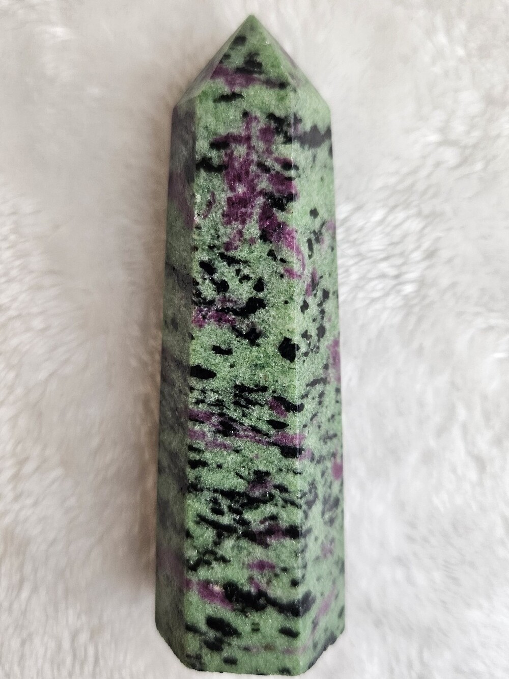 Ruby Zoisite Crystal Tower Point